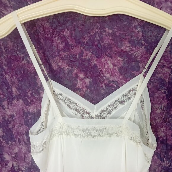 Lot-2 Vintage 50s-60s Lingerie Full Slips LaceTrim Metal Adjustble Buckles Flaw - Picture 16 of 16